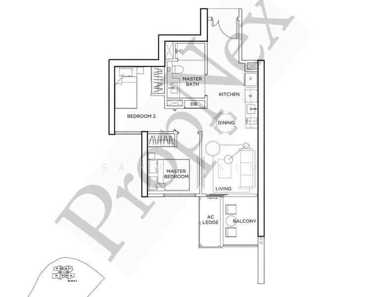 Gem Residences, , 2 Bedrooms, 570 sqft, Condominium For Sale, by Samuel Sim, 500150689 - PropertyGuru.com.sg
