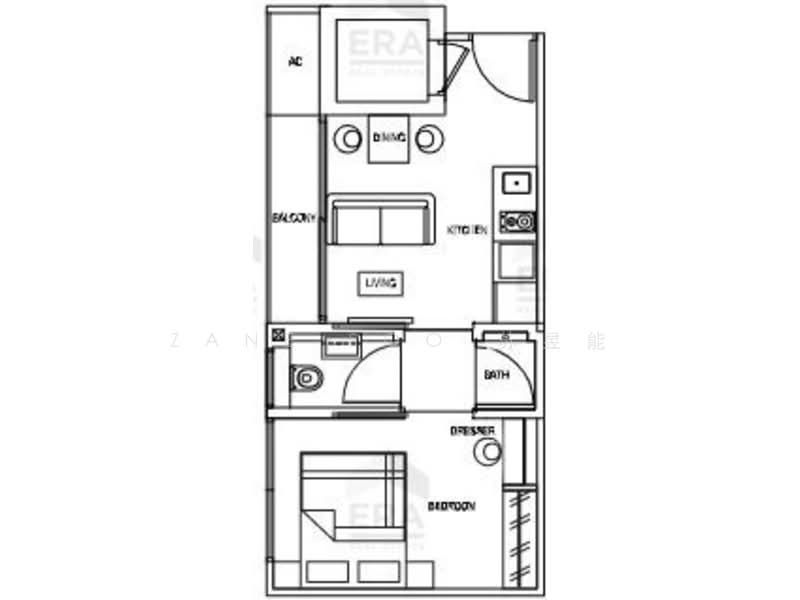 Park Residences Kovan, 831 Upper Serangoon Road, 1 Bedroom, 355 sqft, Condominium For Rent, by Zane Soo 苏昱能, 500150698 - PropertyGuru.com.sg