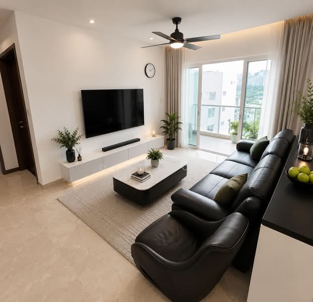 The Warren, 53 Choa Chu Kang Loop, 3 Bedrooms, 1,302 sqft, Apartment For Sale, by Gina Poa, 500150719 - Living Room - PropertyGuru.com.sg