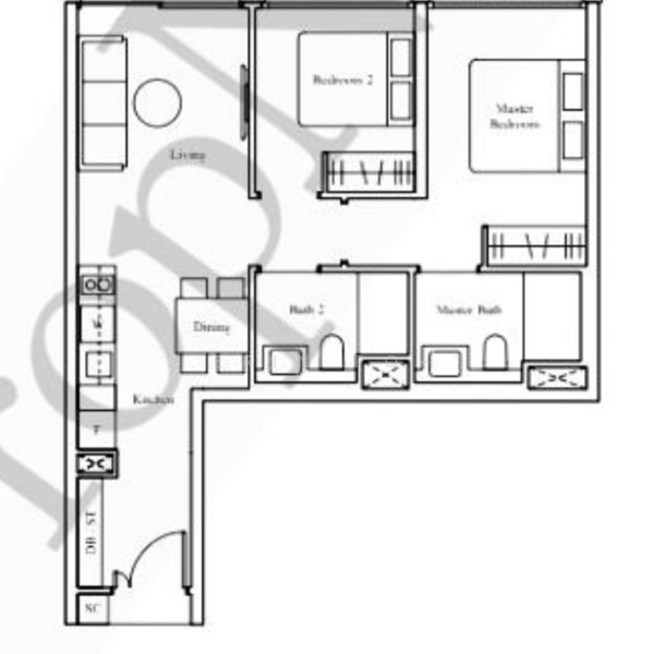 The Reef at King's Dock, 2 Harbourfront Avenue, 2 Bedrooms, 678 sqft, Condominium For Sale, by Erin Poh, 500150787 - PropertyGuru.com.sg