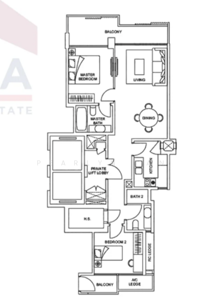 Thomson Grand, 17 Sin Ming Walk, 2 Bedrooms, 969 sqft, Condominium For Rent, by Pearlyn Tan, 500150840 - PropertyGuru.com.sg
