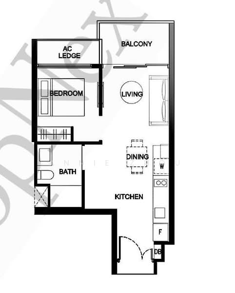 Kingsford Waterbay, 76 Upper Serangoon View, 1 Bedroom, 484 sqft, Condominium For Sale, by Annie Zhou, 500150932 - PropertyGuru.com.sg