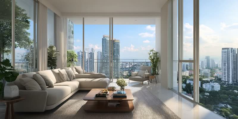 Hudson Place Residences, Buona Vista / West Coast / Clementi New Town, 2 Bedrooms, 646 sqft, Condominium For Sale, by Raye Cham, 500150959 - Living Room - PropertyGuru.com.sg