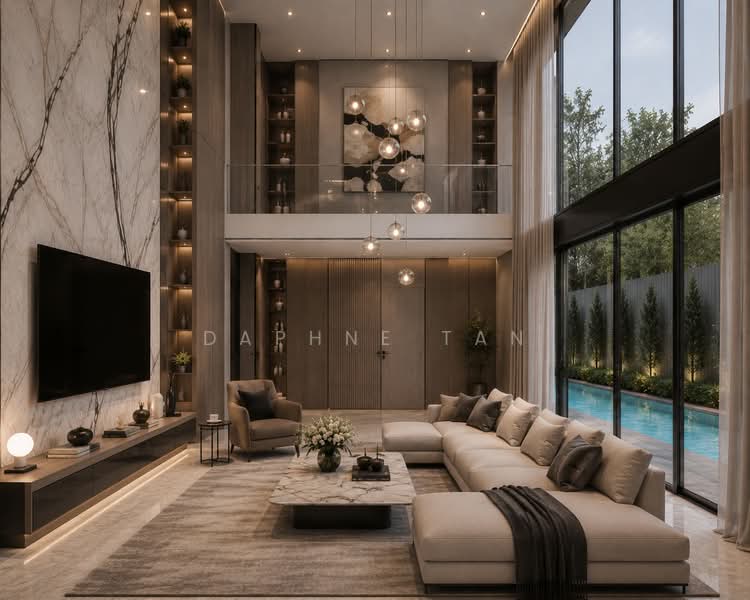 TOP SOON! BRAND NEW! 28 SIAN TUAN AVENUE DETACHED, SIAN TUAN AVENUE/HUAGUAN AVENUE/BINJAI PARK/DUNEARN ROAD, 6 Bedrooms, 10,244 sqft, Detached House For Sale, by Daphne Tan, 500150994 - Living Room - PropertyGuru.com.sg