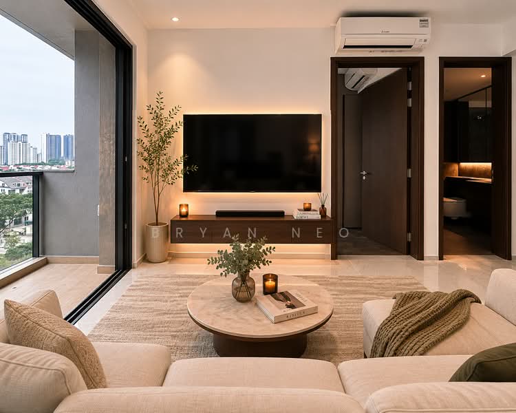 Tembusu Grand, 92 Jalan Tembusu, 1 Bedroom, 527 sqft, Condominium For Sale, by Bryan Neo, 500151133 - Living Room - PropertyGuru.com.sg