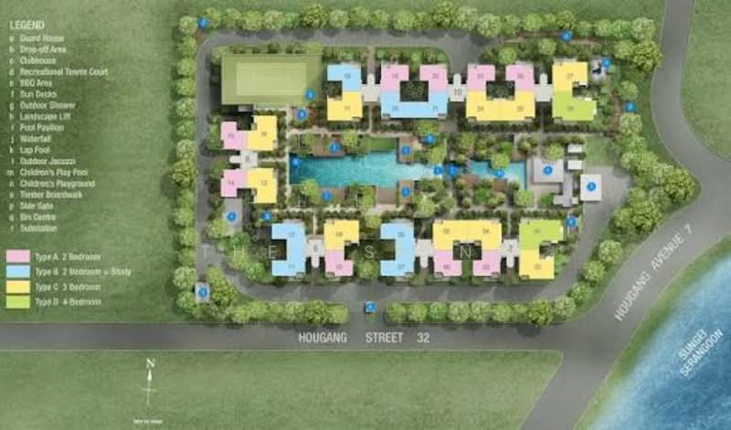 Parc Vera, Hougang Street 32, 3 Bedrooms, 872 sqft, Condominium For Sale, by Theresa Ng, 500151176 - Exterior - PropertyGuru.com.sg