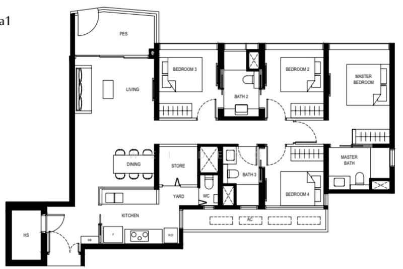 Lentor Hills Residences, Lentor Hills Road (Parcel A), Ang Mo Kio, 4 Bedrooms, 1,346 sqft, Apartment For Sale, by WEI DENG, 500151190 - PropertyGuru.com.sg