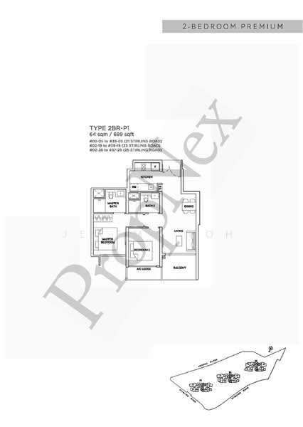 Stirling Residences, 23 Stirling Road, 2 Bedrooms, 689 sqft, Condominium For Sale, by Jeremy Toh, 500151196 - PropertyGuru.com.sg