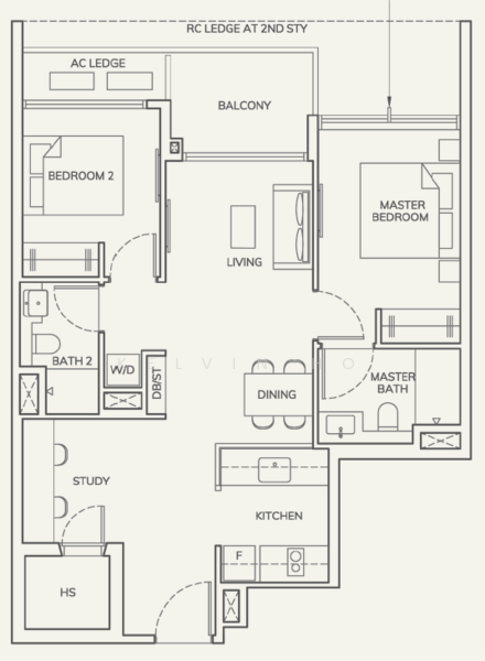 Ardor Residence, 181 Haig Road, 2 Bedrooms, 861 sqft, Apartment For Sale, by Kelvin Ho, 500151272 - PropertyGuru.com.sg