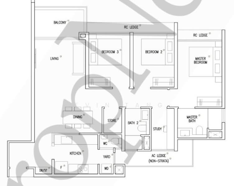 Emerald of Katong, Jalan Tembusu, 4 Bedrooms, 1,023 sqft, Condominium For Sale, by Kevin Tang, 500151278 - PropertyGuru.com.sg