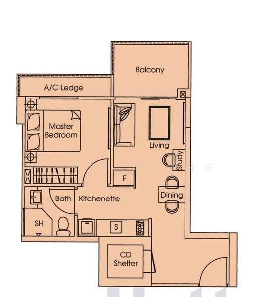 Parc Imperial, 253 Pasir Panjang Road, 1 Bedroom, 495 sqft, Condominium For Rent, by Iris Chang, 500151351 - PropertyGuru.com.sg