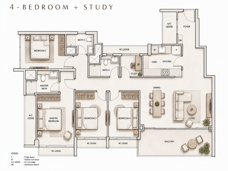 Super Cheap! 1km to Hong Wen & St Andrews, , 4 Bedrooms, 1,410 sqft, Condominium For Sale, by Benn Xie, 500151400 - PropertyGuru.com.sg