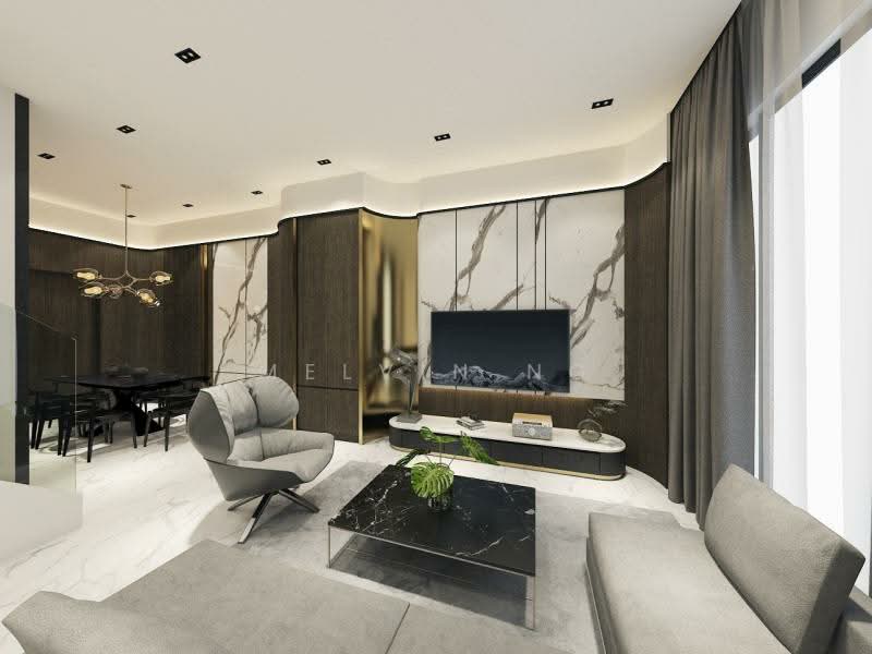 ⭐Cannot Find Already⭐Brand New by Reputable Landed Developer✅Joo Chiat Terrace for $6M only, 5 Rooms ensuite | 2 Cars | Lift | NO West Sun, 6 Bedrooms, 4,385 sqft, Terraced House For Sale, by Melvin Ng, 500151455 - Living Room - PropertyGuru.com.sg