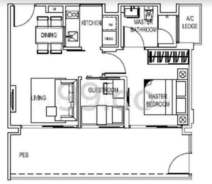 The Foresta @ Mount Faber, 100 Wishart Road, 2 Bedrooms, 624 sqft, Condominium For Sale, by Dawn Jeslyn Lee 李籽嬴, 500151470 - PropertyGuru.com.sg