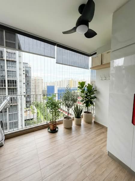 Treasure Crest, 66 Anchorvale Crescent, 3 Bedrooms, 958 sqft, Executive Condominium For Rent, by Charles Chua, 500151472 - Balcony - PropertyGuru.com.sg