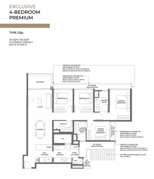 ELTA, 12 Clementi Avenue 1, 4 Bedrooms, 1,184 sqft, Condominium For Sale, by Alvin Kwan, 500151476 - PropertyGuru.com.sg