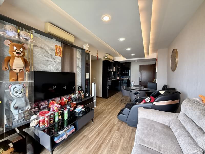 Riverparc Residence, 98 Punggol Drive, 3 Bedrooms, 990 sqft, Executive Condominium For Sale, by Phyllis Tan, 500151499 - Living Room - PropertyGuru.com.sg
