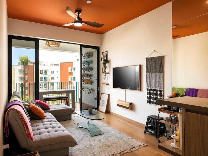 The Jovell, 23 Flora Drive, 2 Bedrooms, 646 sqft, Condominium For Sale, by Vinod Sandrasegaran, 500151511 - Living Room - PropertyGuru.com.sg