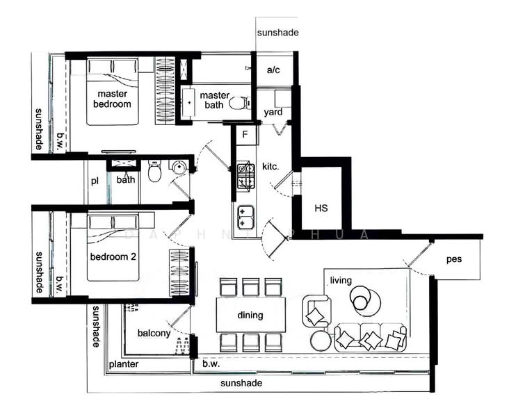 Ricchezza, 94 Telok Kurau Lorong M, 2 Bedrooms, 883 sqft, Condominium For Rent, by Daphne Phua, 500151562 - PropertyGuru.com.sg