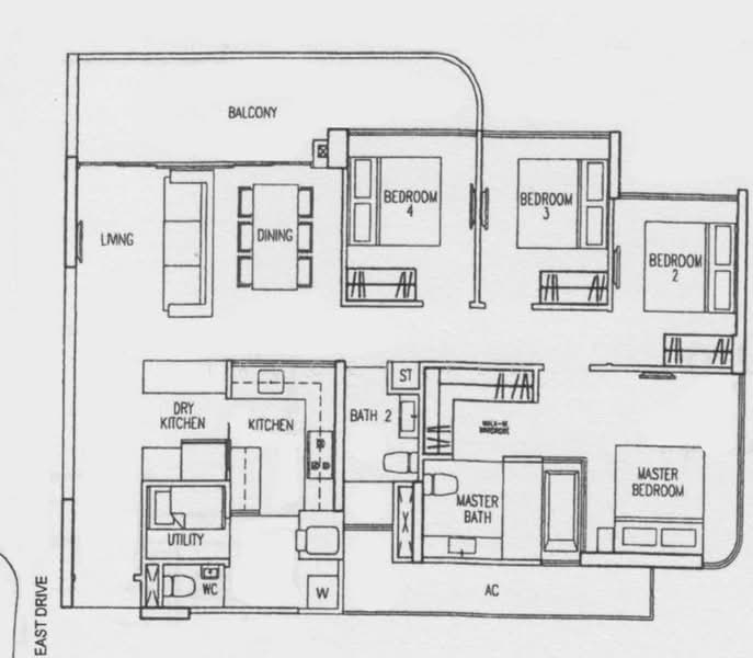 Riversound Residence, 1 Sengkang East Avenue, 4 Bedrooms, 1,346 sqft, Condominium For Rent, by Tracey Yeo, 500151595 - PropertyGuru.com.sg