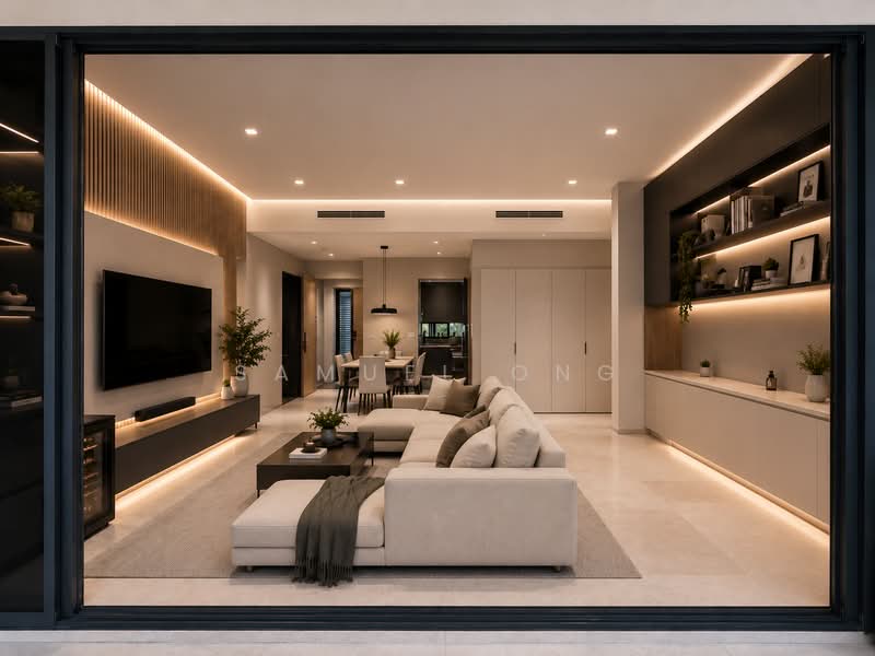 Uber 388, 388 Upper East Coast Road, 3 Bedrooms, 1,389 sqft, Condominium For Sale, by Samuel Ong, 500151634 - Living Room - PropertyGuru.com.sg