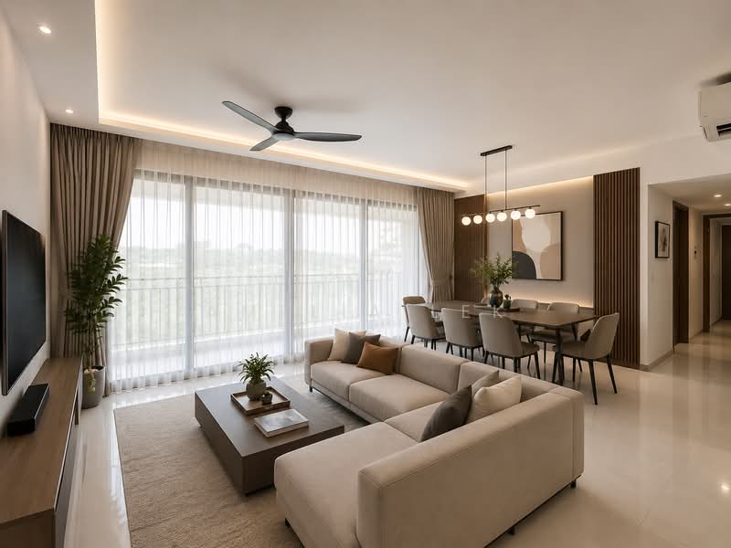 Parc Life, 25 Sembawang Crescent, 5 Bedrooms, 1,550 sqft, Executive Condominium For Sale, by Amelia Lek, 500151645 - Living Room - PropertyGuru.com.sg