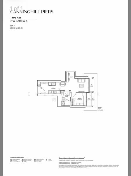 CanningHill Piers, 177 River Valley Road, 1 Bedroom, 506 sqft, Condominium For Sale, by Evelyn Lek 陆美智, 500151767 - PropertyGuru.com.sg
