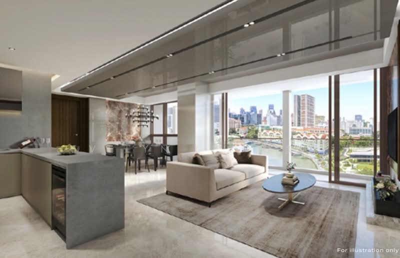 CanningHill Piers, 177 River Valley Road, 1 Bedroom, 506 sqft, Condominium For Sale, by Evelyn Lek 陆美智, 500151767 - Living Room - PropertyGuru.com.sg