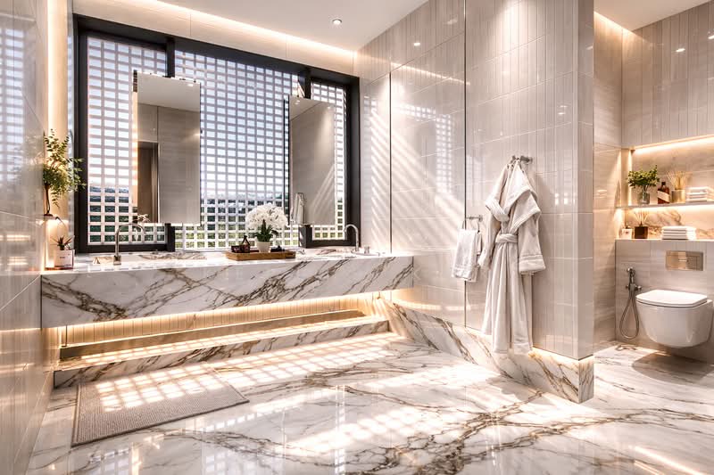 A Brand New Detached Built to a Higher Standard ✨, Holland, Kebaya, Mount Sinai, 7 Bedrooms, 10,200 sqft, Detached House For Sale, by Kellis Kok, 500151877 - Master Bathroom - PropertyGuru.com.sg