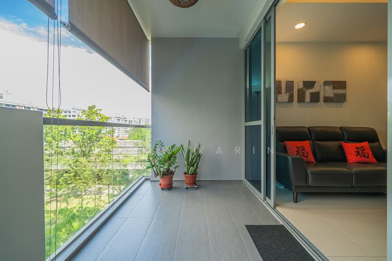 The Canopy, 77 Yishun Avenue 11, 3 Bedrooms, 1,184 sqft, Executive Condominium For Sale, by Chew Karin, 500151878 - Balcony - PropertyGuru.com.sg