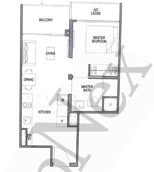 Park Colonial, 6 Woodleigh Lane, 1 Bedroom, 463 sqft, Condominium For Rent, by Evelyn Fang, 500151894 - PropertyGuru.com.sg