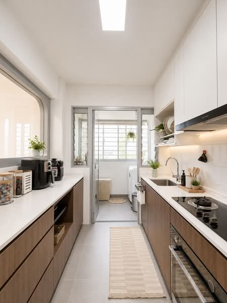422B Northshore Dr, 422B Northshore Dr, 3 Bedrooms, 1,001 sqft, HDB Flat For Sale, by Xiang Rui Issey Lim, 500151903 - Kitchen - PropertyGuru.com.sg