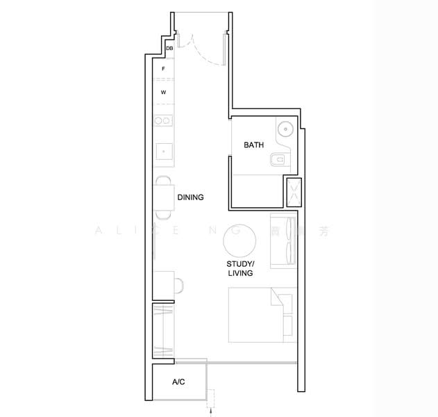 High Park Residences, 31 Fernvale Road, Studio, 387 sqft, Condominium For Rent, by Alice Ng 黄素芳, 500151949 - PropertyGuru.com.sg