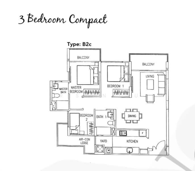 Watercolours, 29 Pasir Ris Link, 3 Bedrooms, 947 sqft, Executive Condominium For Sale, by Tristan Liu, 500151950 - PropertyGuru.com.sg