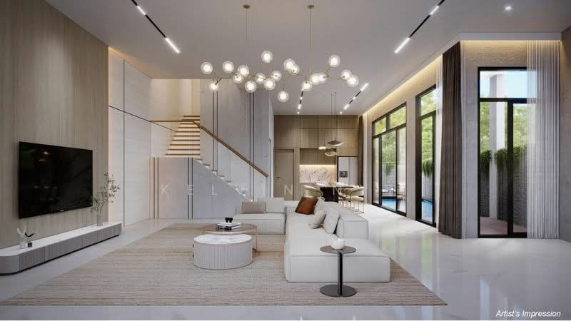 CHEAPEST Brand NEW 5BR Corner Terrace! (G7720), , 5 Bedrooms, 6,470 sqft, Corner Terrace For Sale, by Kelvin Nye, 500151963 - Living Room - PropertyGuru.com.sg