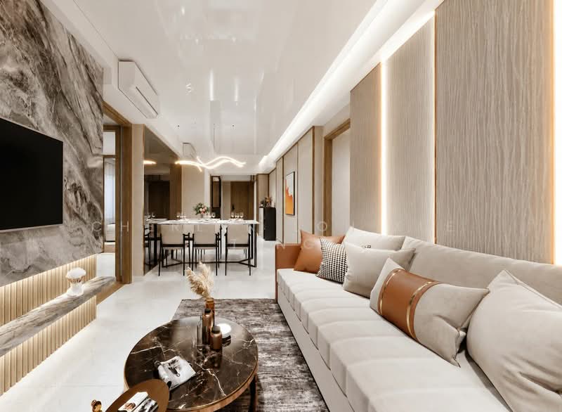 Sceneca Residence, Tanah Merah Kechil Link, 3 Bedrooms, 1,119 sqft, Condominium For Sale, by Cherlyn Loh Xue Ting, 500152043 - Living Room - PropertyGuru.com.sg