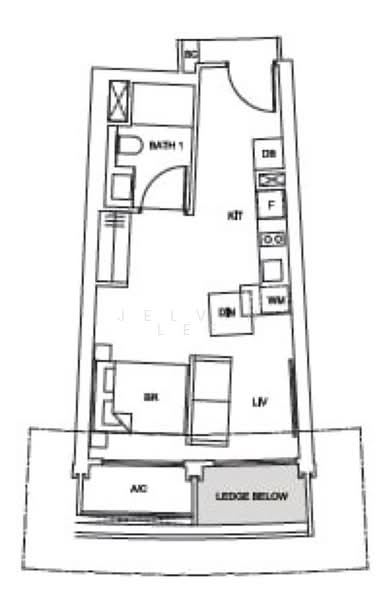 One Pearl Bank, 1 Pearl Bank, 1 Bedroom, 430 sqft, Condominium For Sale, by Jelvin Lee, 500152102 - PropertyGuru.com.sg