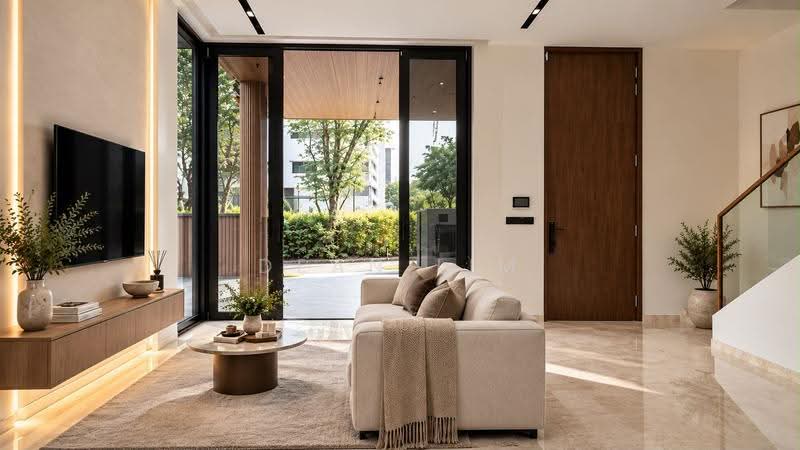 ⭐️⭐️LANDED7772@ Best Buy Brand New Corner Terrace . Near MRT, Limau Kasturi Limau Nipis Limau Purut, Bedok / Upper East Coast, 6 Bedrooms, 5,565 sqft, Corner Terrace For Sale, by Dean Lim, 500152165 - Living Room - PropertyGuru.com.sg