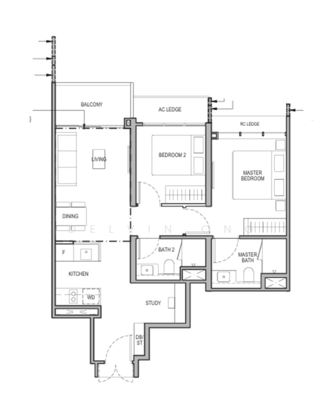Tembusu Grand, 94 Jalan Tembusu, 2 Bedrooms, 743 sqft, Condominium For Sale, by Delvin Ong, 500152182 - PropertyGuru.com.sg