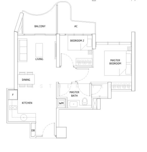Queens Peak, 1 Dundee Road, 2 Bedrooms, 624 sqft, Condominium For Sale, by Esther Yee, 500152198 - PropertyGuru.com.sg