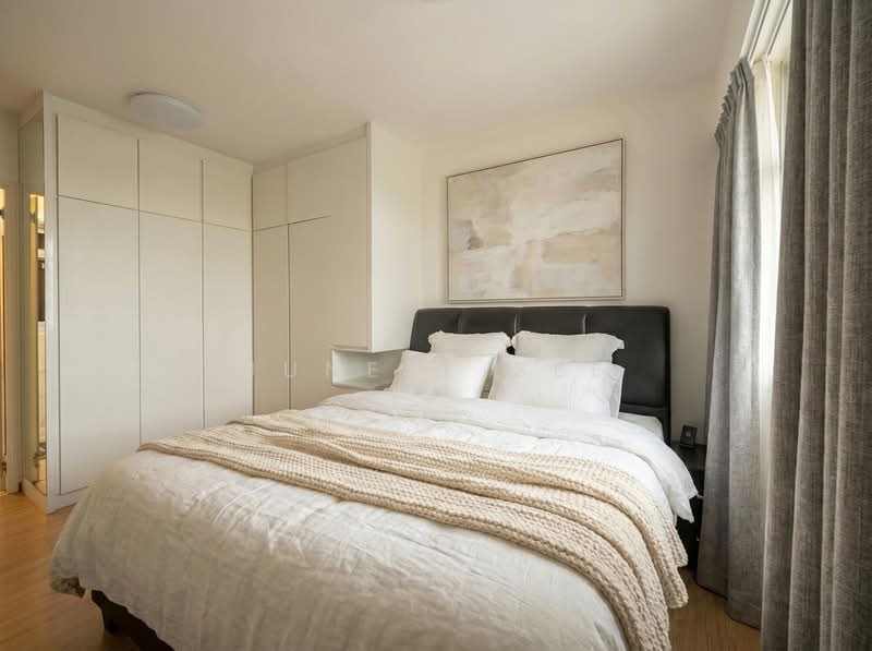 140D Corporation Drive, 140D Corporation Drive, 3 Bedrooms, 1,001 sqft, HDB Flat For Sale, by Junese See, 500152278 - actual layout with Ai furniture staging - PropertyGuru.com.sg