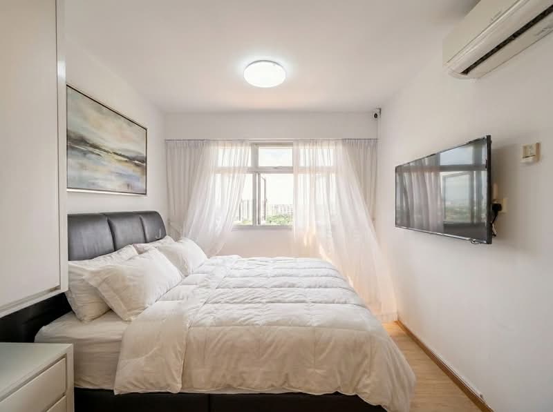 140D Corporation Drive, 140D Corporation Drive, 3 Bedrooms, 1,001 sqft, HDB Flat For Sale, by Junese See, 500152278 - actual layout with Ai furniture staging - PropertyGuru.com.sg