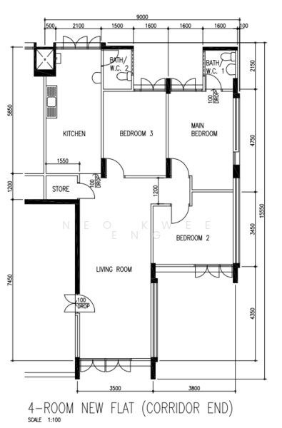 352 Hougang Avenue 7, 352 Hougang Avenue 7, 3 Bedrooms, 1,001 sqft, HDB Flat For Sale, by Neo Kwee Eng, 500152300 - PropertyGuru.com.sg