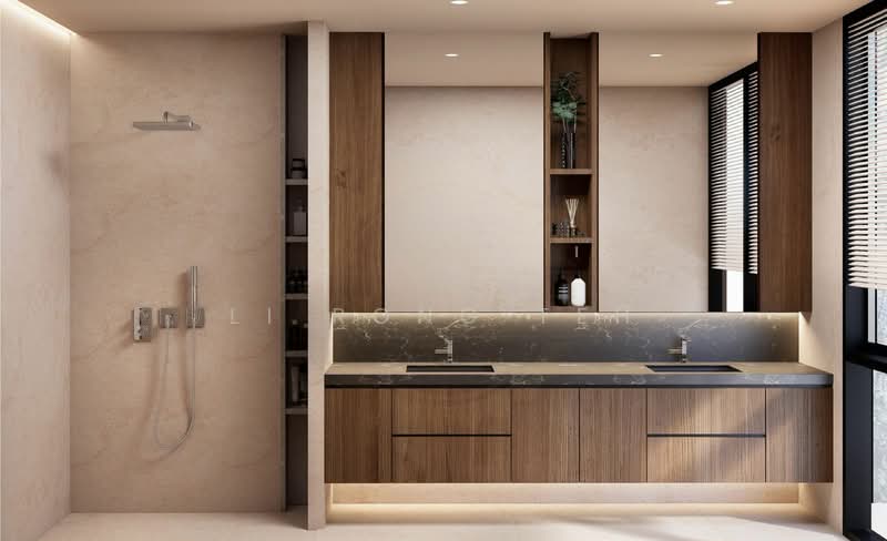 ❤️ SELETAR BRAND NEW SEMI D D28! NEWLY LAUNCHED!, Seletar Hills / Jalan Redop / Jalan Jarak Jalan Selaseh, 6 Bedrooms, 7,176 sqft, Semi-Detached House For Sale, by Li Rong Teh, 500152363 - Bathroom - PropertyGuru.com.sg