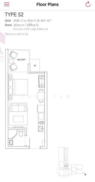 The Interweave, 21 Kim Keat Road, 1 Bedroom, 388 sqft, Condominium For Rent, by Yuni Yew, 500152387 - PropertyGuru.com.sg