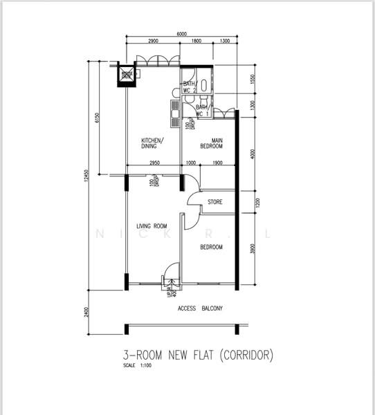127 Ang Mo Kio Avenue 3, 127 Ang Mo Kio Avenue 3, 2 Bedrooms, 721 sqft, HDB Flat For Sale, by Nick R. L, 500152536 - PropertyGuru.com.sg