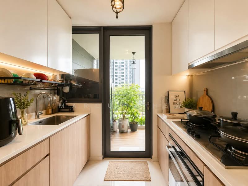 Riverbank at Fernvale, Sengkang West Way/Fernvale, 3 Bedrooms, 1,012 sqft, Condominium For Sale, by Marcus Chew, 500152558 - Kitchen - PropertyGuru.com.sg