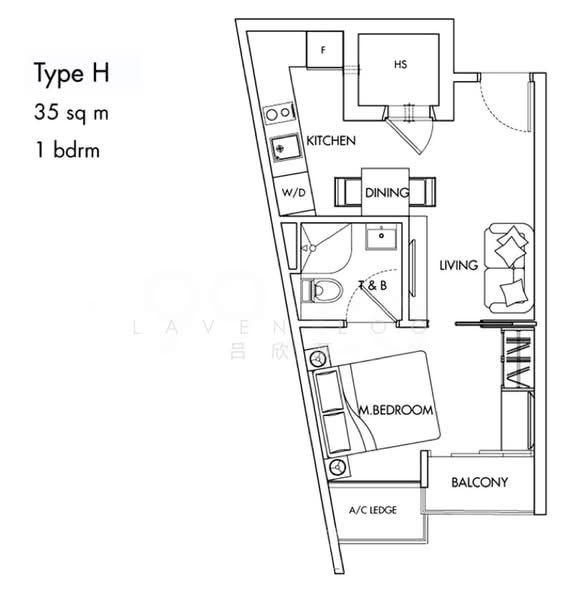 City Loft, 363 Race Course Road, 1 Bedroom, 377 sqft, Apartment For Rent, by Laven Loo 吕欣颐, 500152684 - PropertyGuru.com.sg