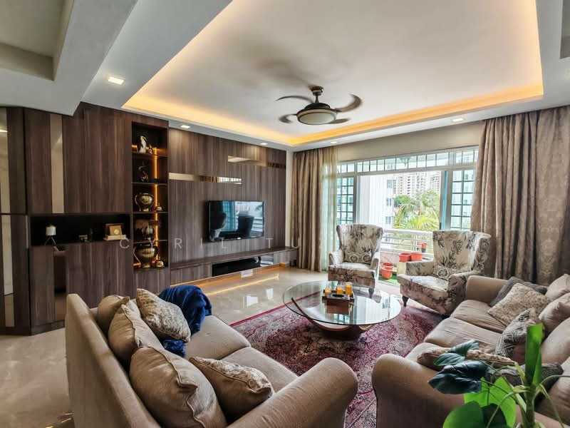 Elias Green, , 3 Bedrooms, 1,550 sqft, Condominium For Rent, by Cyril Tuzemen, 500152686 - Living Room - PropertyGuru.com.sg