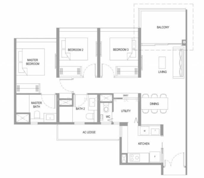 Verdale, 16 De Souza Avenue, 3 Bedrooms, 1,001 sqft, Condominium For Sale, by KC Ng 黄庆宗, 500152728 - PropertyGuru.com.sg